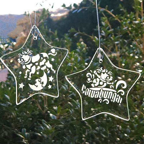 Cow Ventures Glass Stars