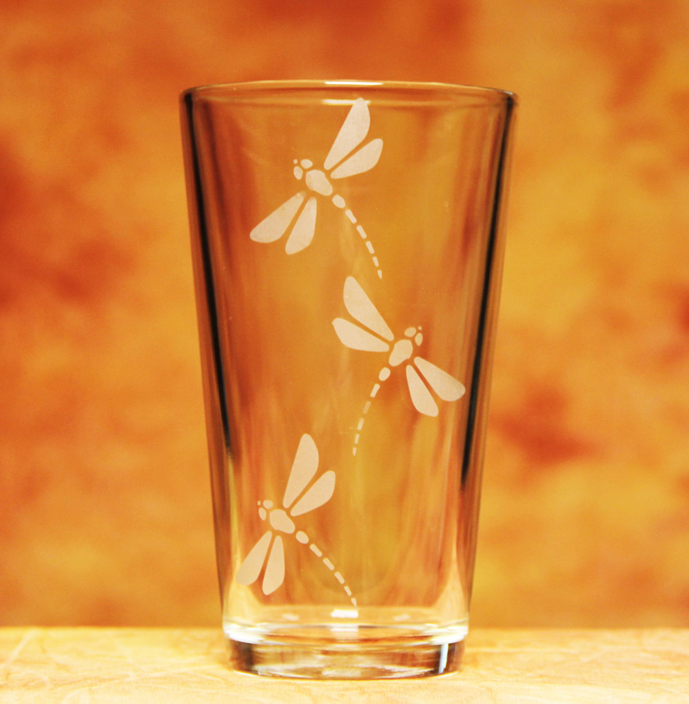 Glass Etching: Spring Home Decor