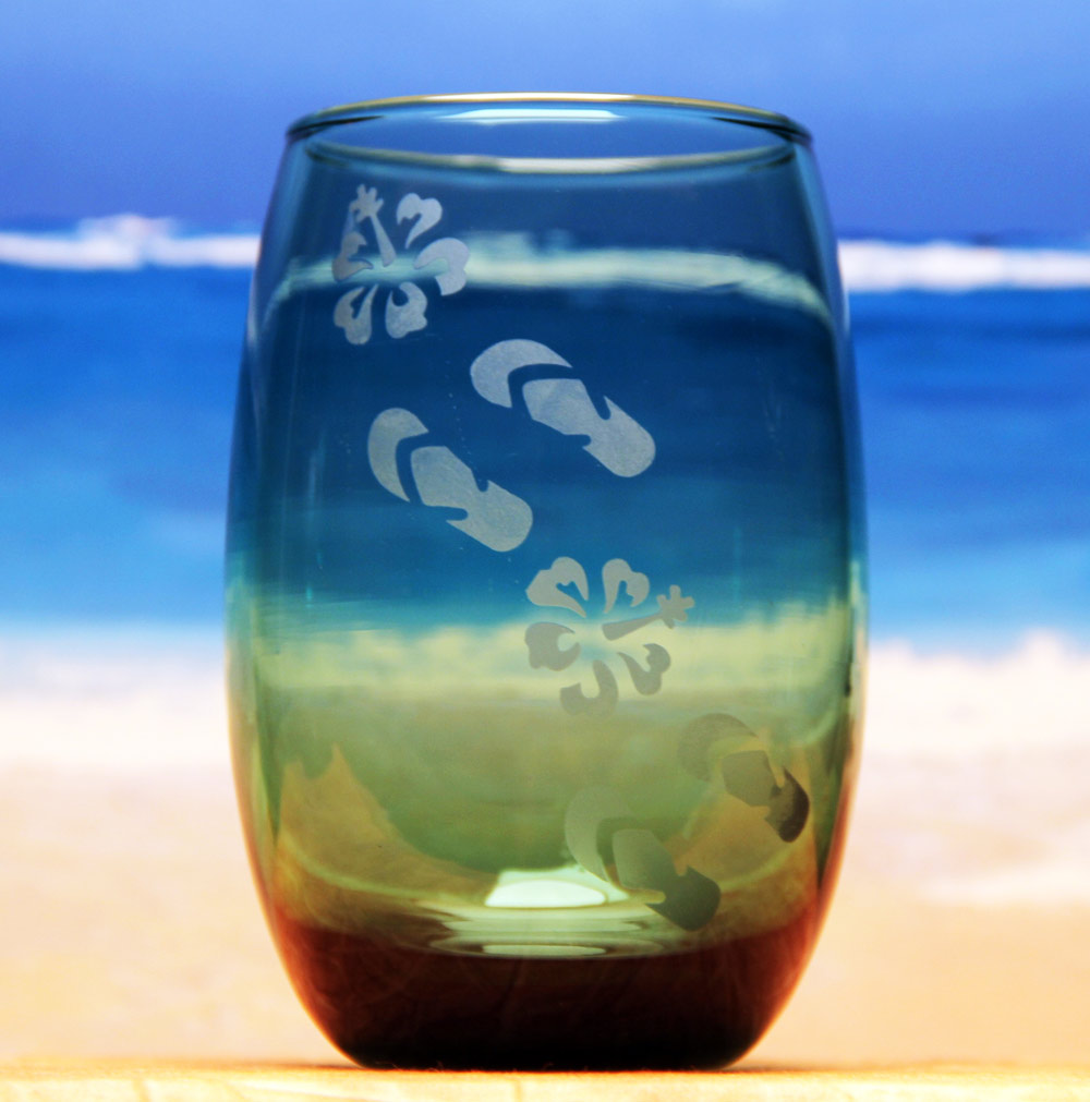 Flip Flop Stemless Glass