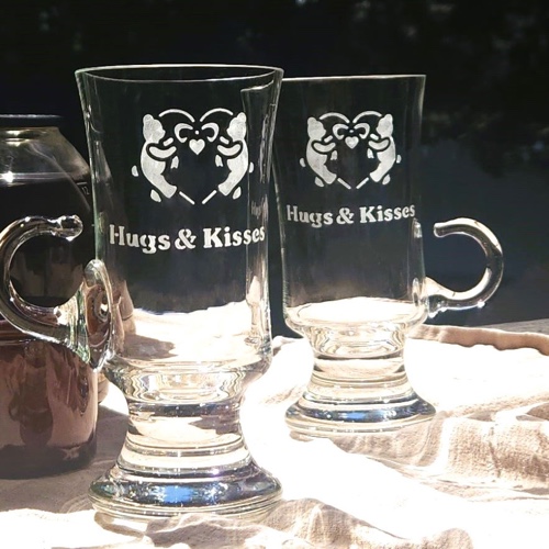 Hugs & Kisses Coffee Mugs