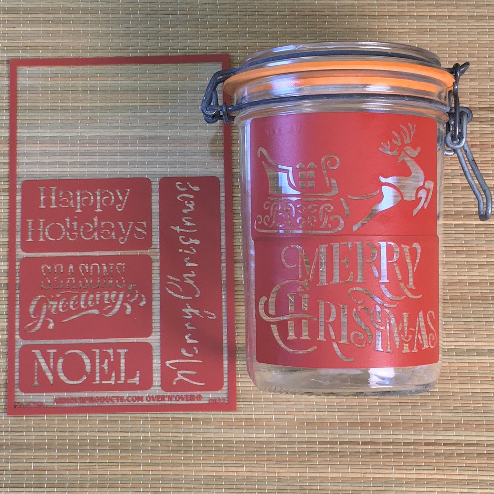 Merry Christmas Canning Jar