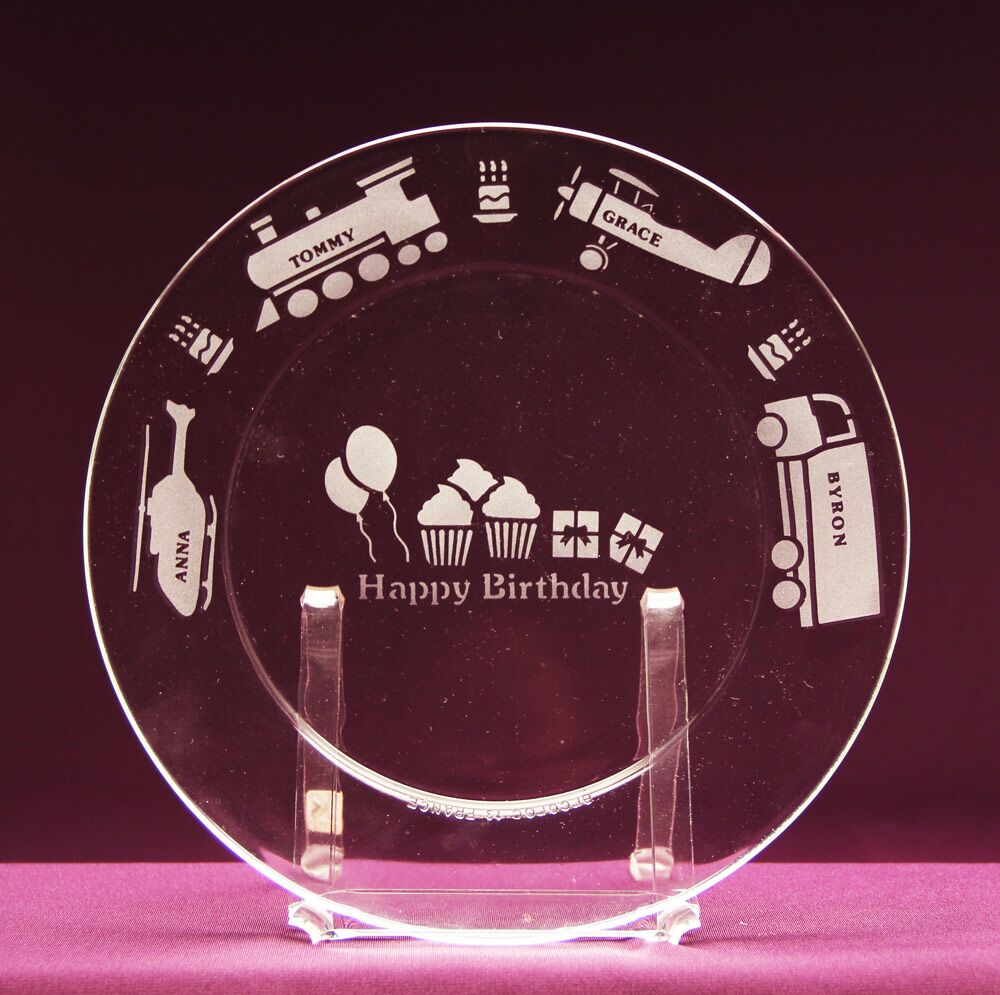 Glass Etching: Birthday Decor