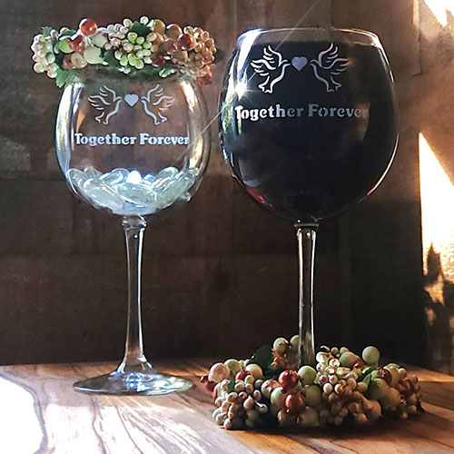 Together Forever Wine Glasses