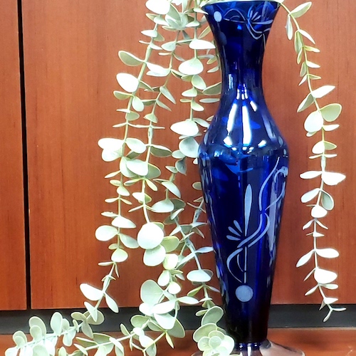 Blue Deco Vase