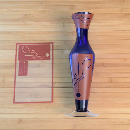 Blue Deco Vase