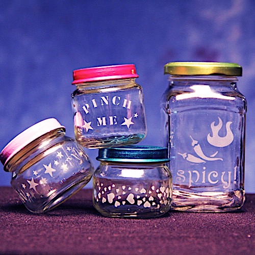 Glass Etching: Upcycle Storage Jars