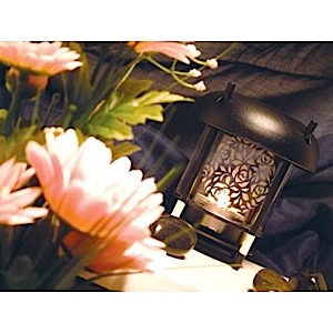 Etched Oriental Tea Light