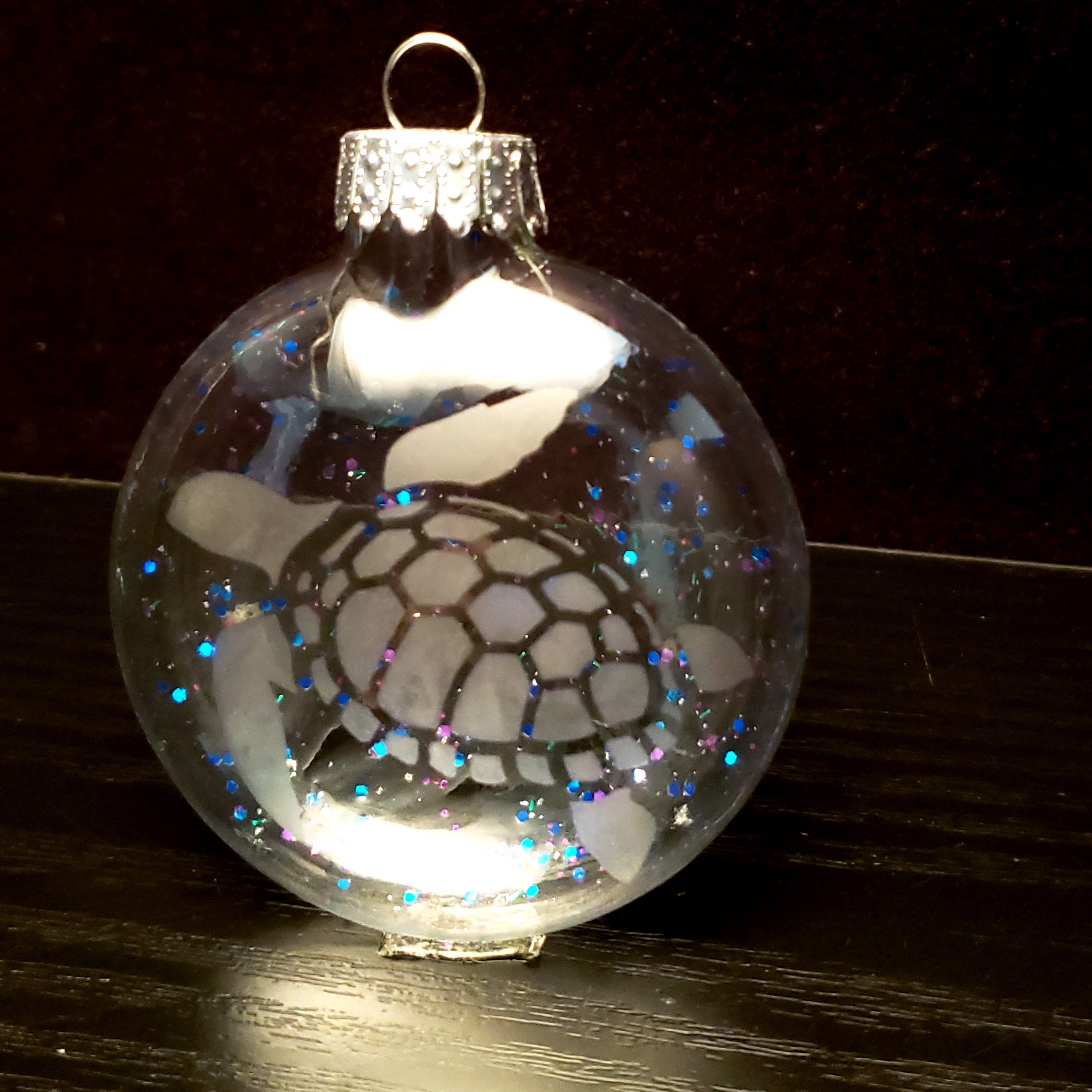 Sea Turtle Sparkle Ornament