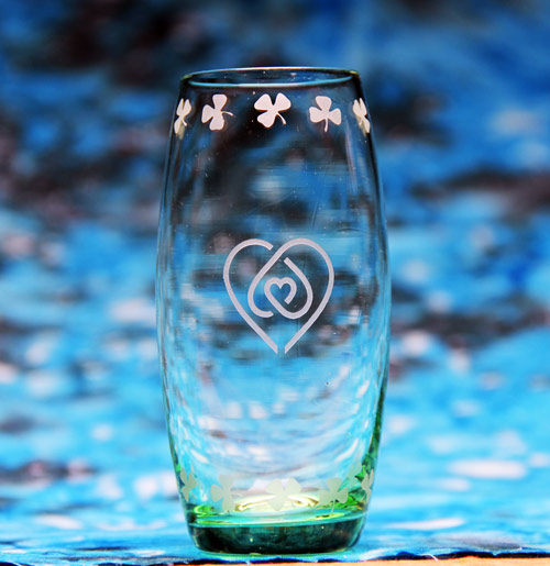 Heart Knot Shot Glass