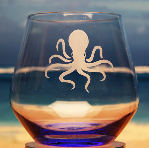 Octopus Cocktail Glass